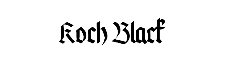 Koch Black  नि: शुल्क फ़ॉन्ट्स डाउनलोड