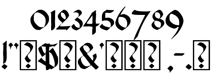Koch Black Font OTHER CHARS