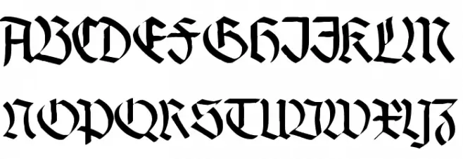 Koch Black Schriftart Groß