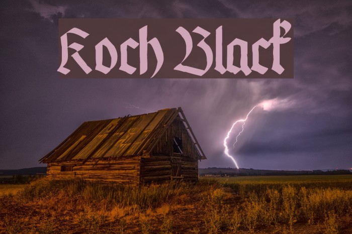 Koch Black Font examples
