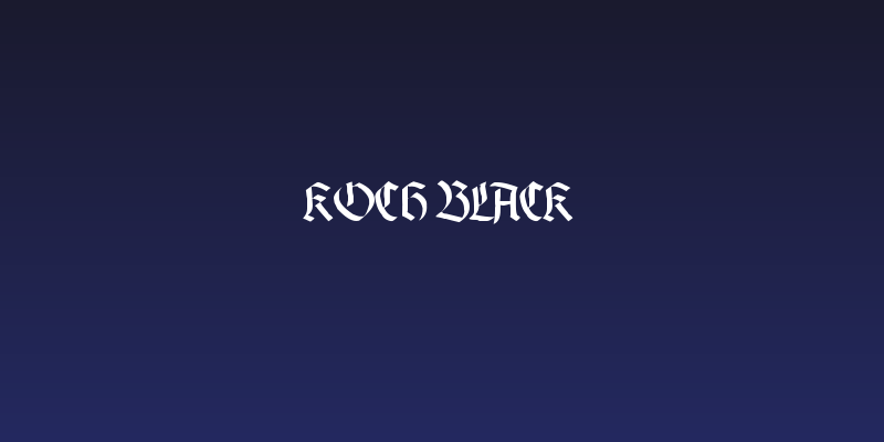 Koch Black Social Header