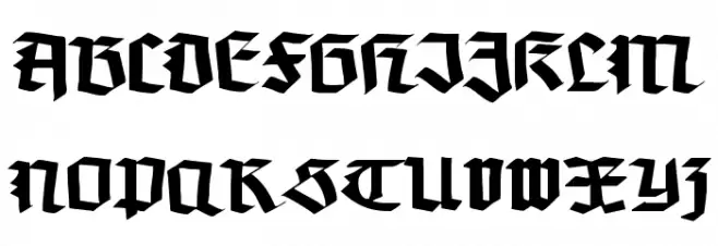 Koch-Defrag Font Litere mari