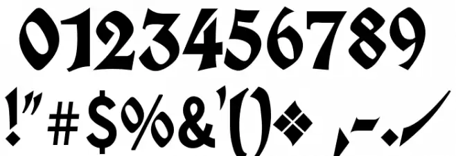 Koch Fette Deutsche Schrift UNZ1A Font OTHER CHARS