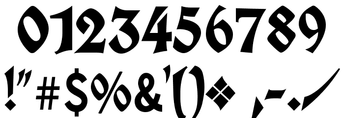 Koch Fette Deutsche Schrift UNZ1A Font OTHER CHARS