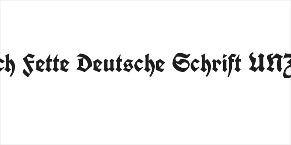 Koch Fette Deutsche Schrift UNZ1A Logo