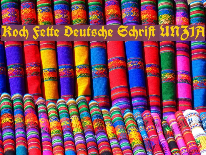Koch Fette Deutsche Schrift UNZ1A Font examples