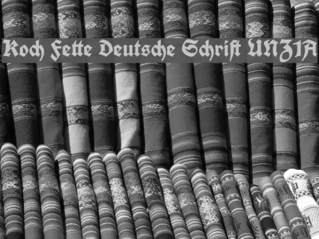 Koch Fette Deutsche Schrift UNZ1A Font examples