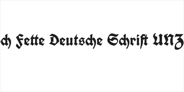 Koch Fette Deutsche Schrift UNZ1A Logo