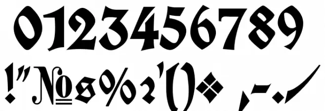 Koch Fette Deutsche Schrift Font OTHER CHARS