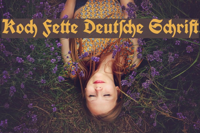 Koch Fette Deutsche Schrift Font examples
