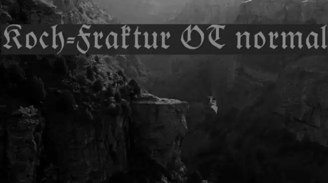 Koch-Fraktur OT normal Font examples