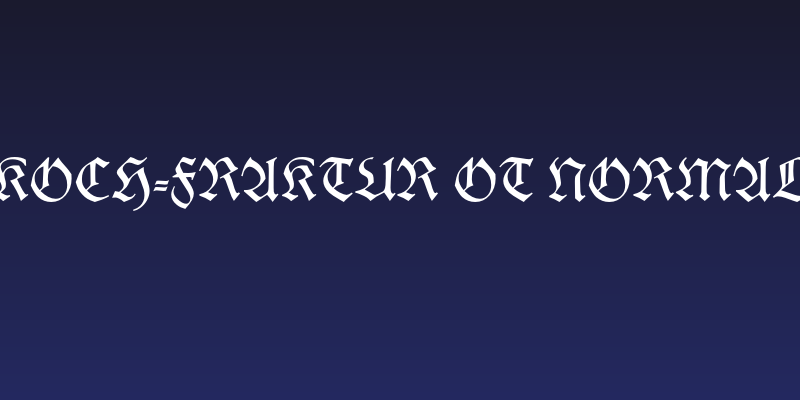 Koch-Fraktur OT normal Social Header
