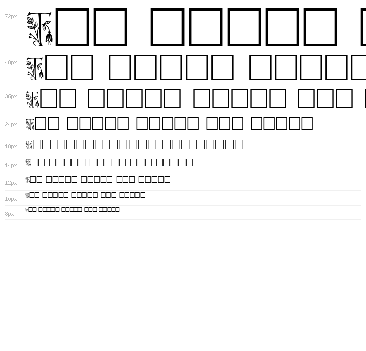 Koch Initialen Waterfall