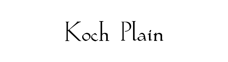 Koch Plain  免费字体下载