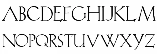 Koch Plain Шрифта ВЕРХНИЙ