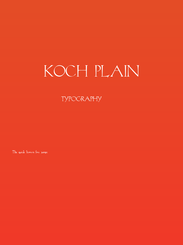 Koch Plain Poster