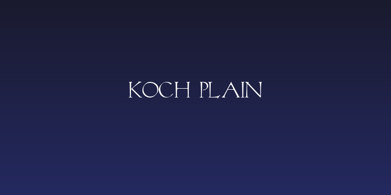 Koch Plain Social Header
