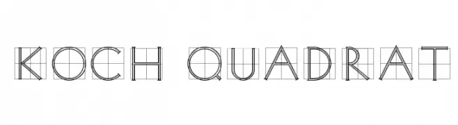 Koch Quadrat  フリーフォントのダウンロード