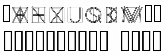 Koch Quadrat Font OTHER CHARS