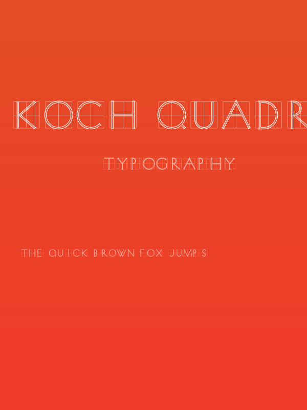 Koch Quadrat Poster