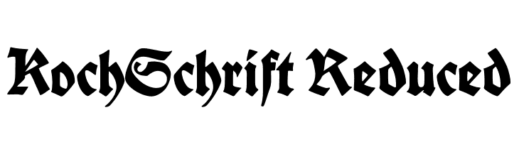 Koch-Schrift Reduced  नि: शुल्क फ़ॉन्ट्स डाउनलोड