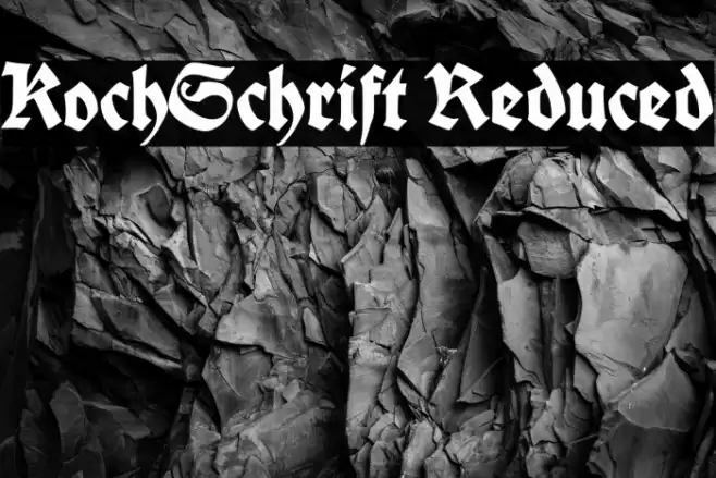 Koch-Schrift Reduced Font examples