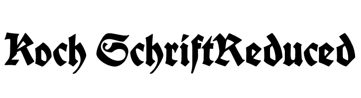 Koch-SchriftReduced  les polices de caractères gratuit tlcharger