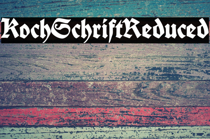 Koch-SchriftReduced Example 1