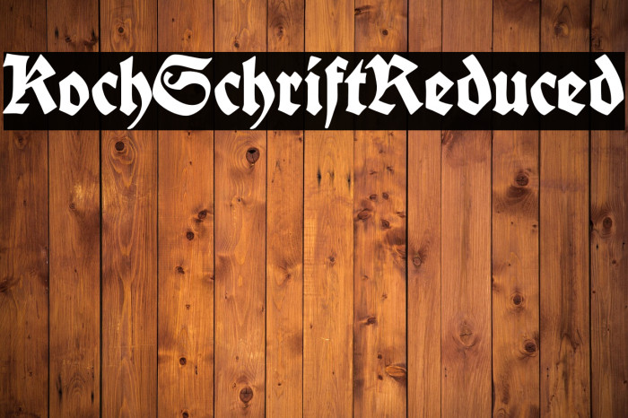 Koch-SchriftReduced Example 3