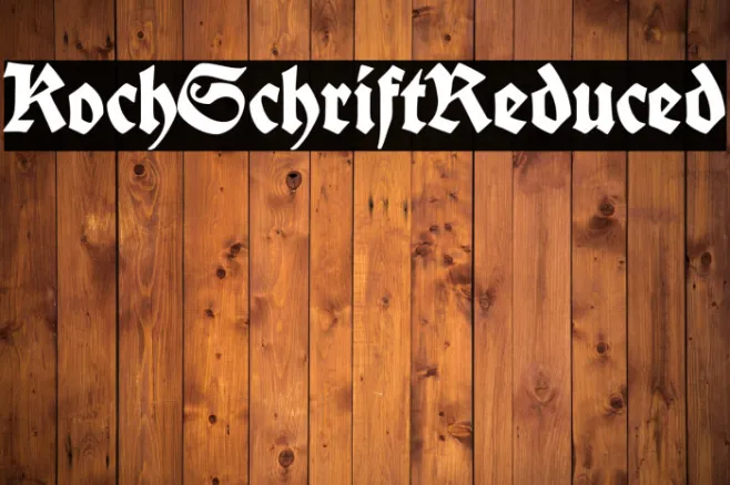 Koch-SchriftReduced Example 3