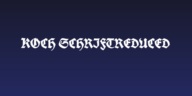 Koch-SchriftReduced Social Header