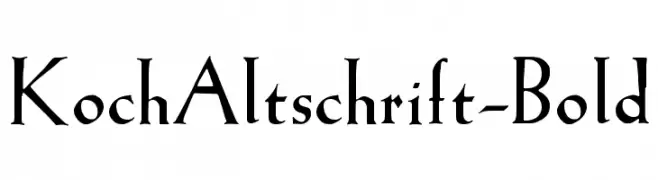 KochAltschrift-Bold  Frei Schriftart Herunterladen