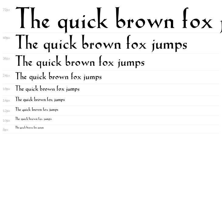 KochAltschrift-Bold Waterfall