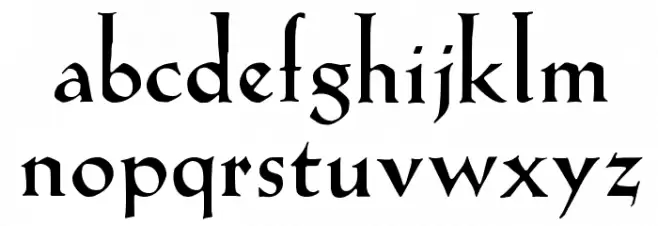KochAltschrift-Bold Fuentes MINÚSCULAS