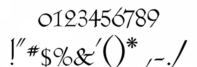 KochAltschrift Font OTHER CHARS