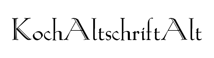 KochAltschriftAlt  Frei Schriftart Herunterladen