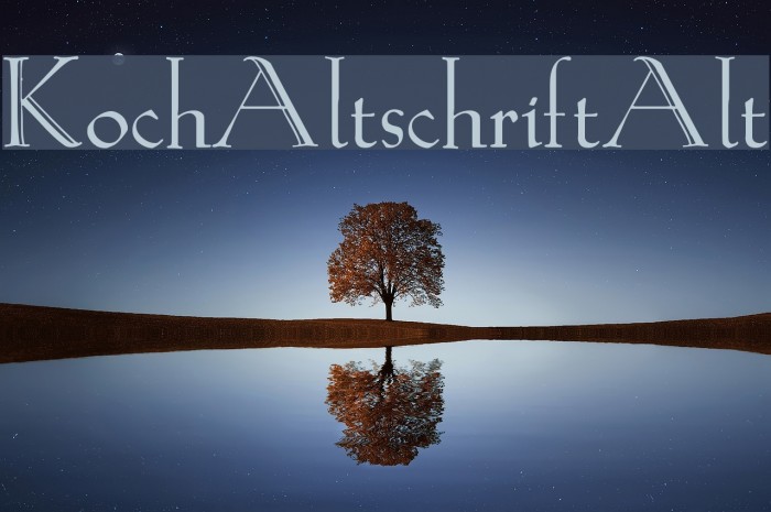 KochAltschriftAlt Fonte examples