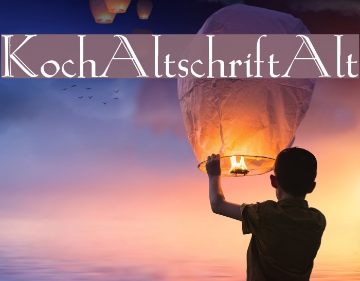 KochAltschriftAlt Fonte examples