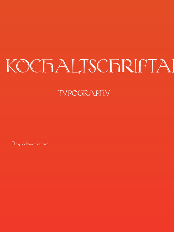 KochAltschriftAlt Poster