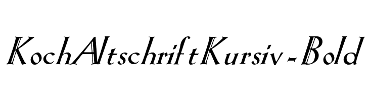 KochAltschriftKursiv-Bold Font