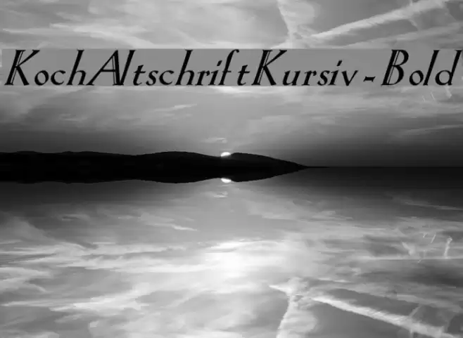 KochAltschriftKursiv-Bold Font examples