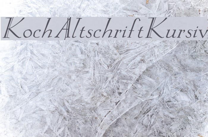KochAltschriftKursiv Font examples