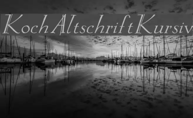 KochAltschriftKursiv Font examples