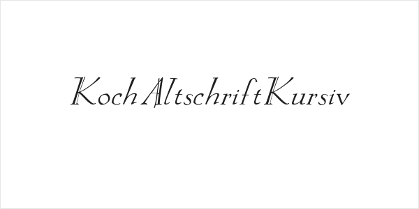KochAltschriftKursiv Logo