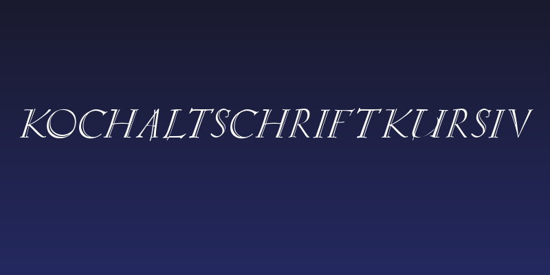KochAltschriftKursiv Social Header