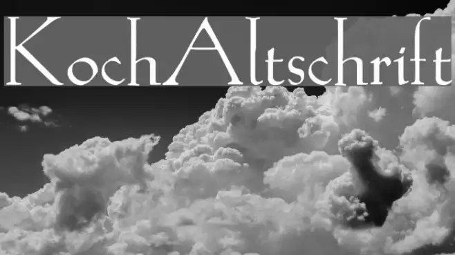 KochAltschrift Font examples