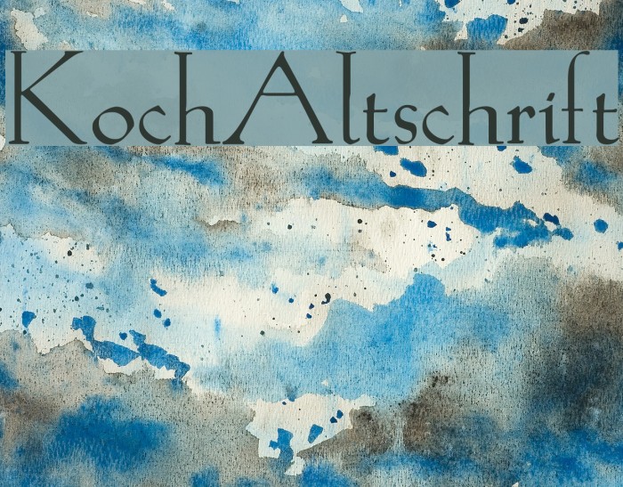 KochAltschrift Font examples