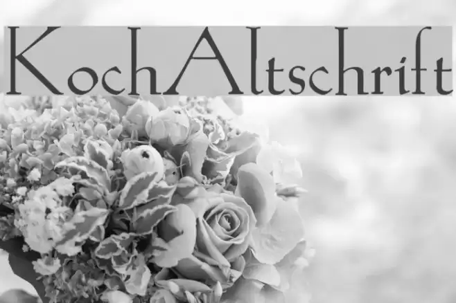 KochAltschrift Font examples
