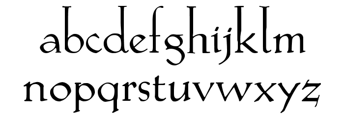 KochAltschrift Font LOWERCASE