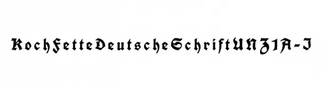 KochFetteDeutscheSchriftUNZ1A-I  تنزيل الخطوط